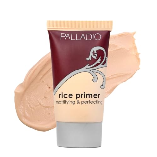 Palladio Rice Primer - Lightweight Oil Control & Matte Finish, 0.71 Fl Oz