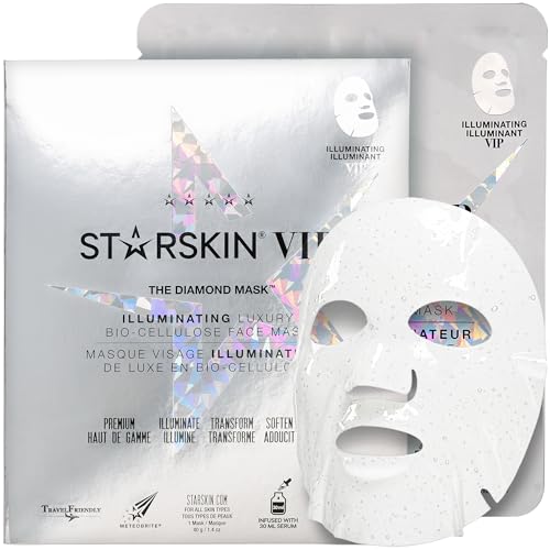 STARSKIN Bio-Cellulose Diamond Face Mask - Brightening Korean Sheet Mask