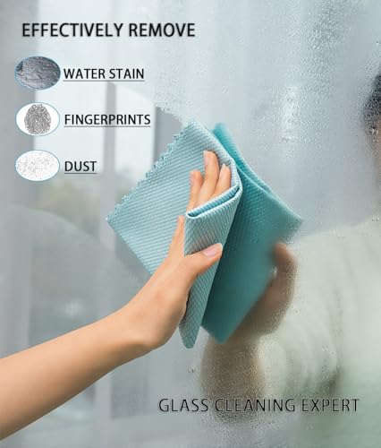 Microfiber Cleaning Cloths, 8 Pack - Streak Free & Lint Free