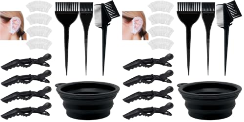 Xarchy 24-Piece Hair Bleach & Coloring Kit for Salon & Home Use - Large Pack of 2
