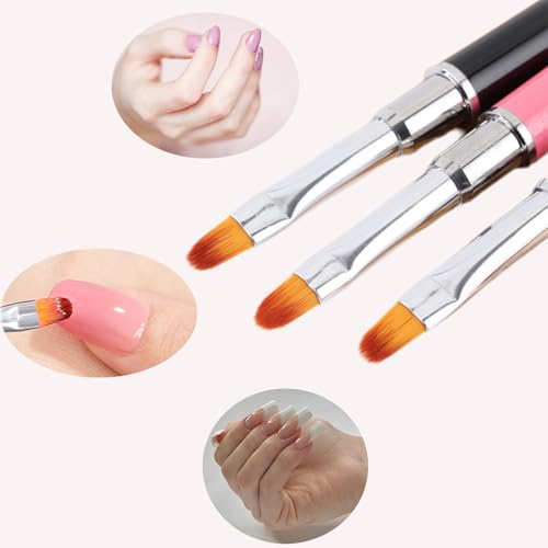Whmeolyo Dual-Ended Polygel Brush & Picker Tool - 6pcs Set