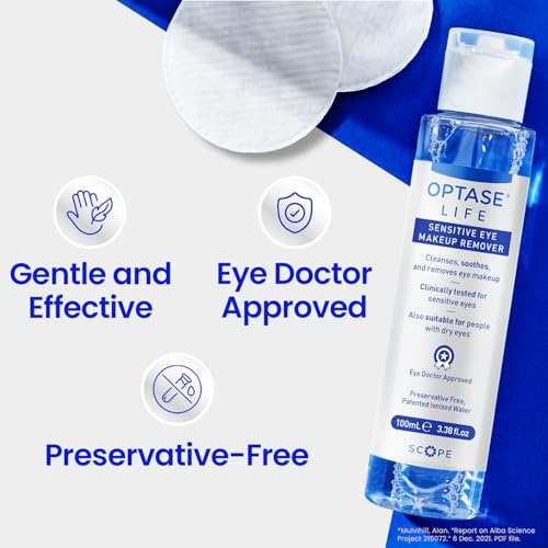 OPTASE Life Sensitive Eye Makeup Remover - 100ml Hydrating Formula