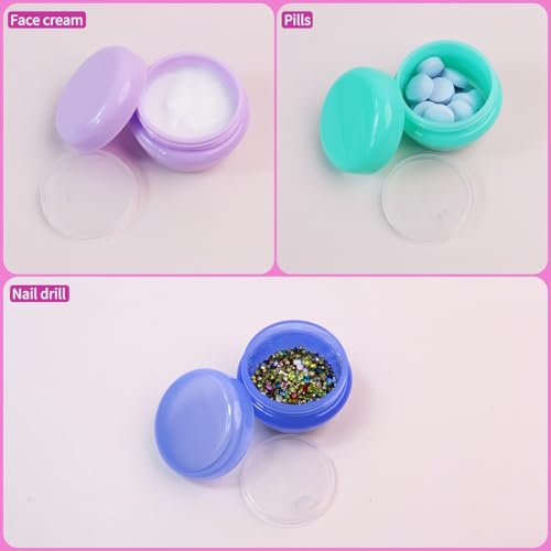 GAQWOK 6-Pack 20ml Travel Containers for Creams & Lotions