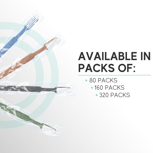 Avistar 40-Pack Prepasted Disposable Toothbrushes – Individually Wrapped