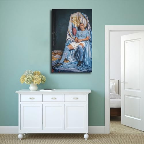 Haaland Canvas Wall Art - 12" x 18" Ready to Hang Home Decor