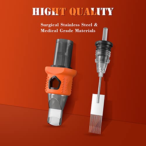 INKin 19RM Tattoo Cartridge Needles #10 Bugpin Curved Magnum Long Taper - Variation 1019M1C