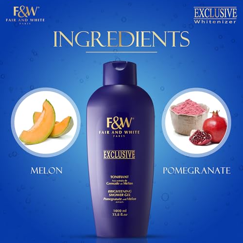 FAIR & WHITE Exclusive Skin Brightening Body Wash, 1000ml