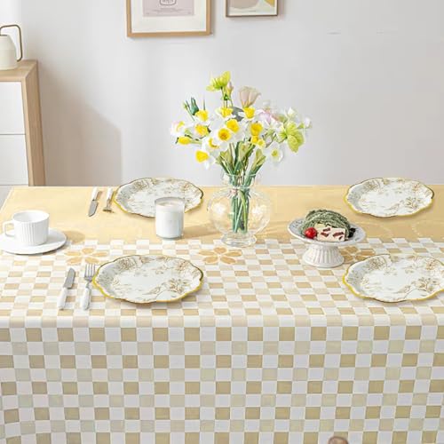 50 Pcs Gold Floral Paper Plates - 7 Inch Disposable Dessert Plates for Weddings & Parties
