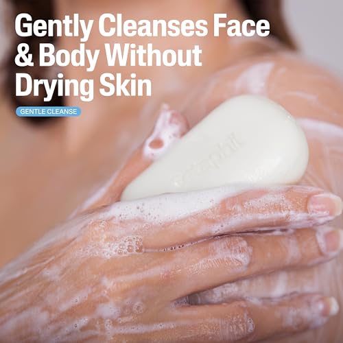 Cetaphil Gentle Cleansing Bar Soap - Unscented, 4.5oz (Pack of 6) for Sensitive Skin