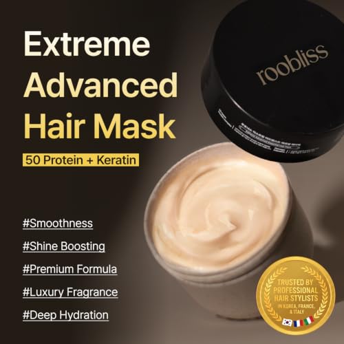 ROOBLISS 50 Protein Extreme Advanced Hair Mask - Keratin Deep Conditioner 2.54oz