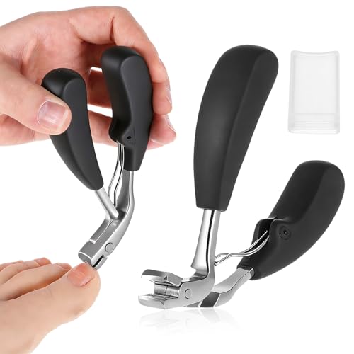 Toe Nail Clippers for Seniors - Long-Handle Heavy-Duty Nail Clippers for Thick Nails