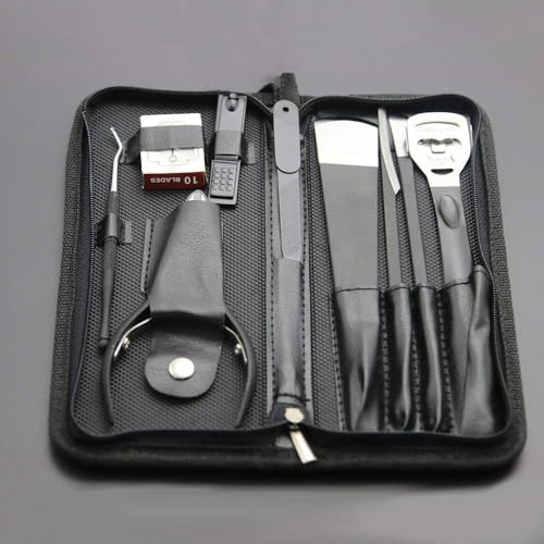 Callus Remover Foot Tool Kit with 10 Blades & Pedicure Tools - Safe & Effective