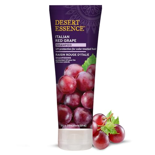 Desert Essence Red Grape Shampoo for Color-Treated Hair, 8 Fl Oz