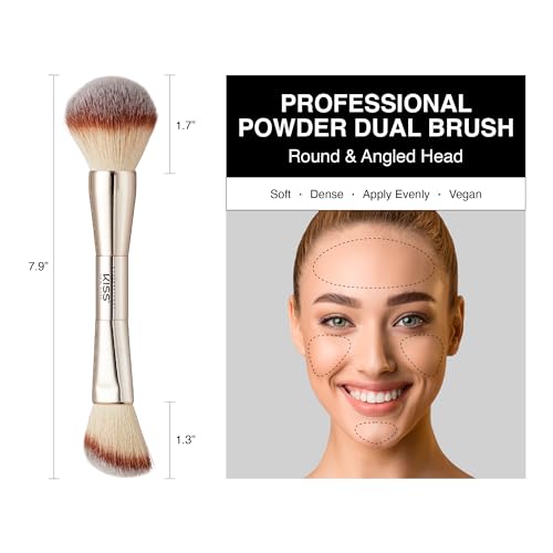 KISS New York Professional Dual Ended Powder Brush for Face Contouring