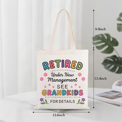Funny Retirement Tote Bag for Women - Gift for Nana, Grandma, Mom
