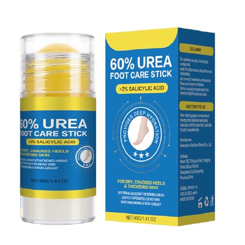 Urea Foot Care Stick 60% with Salicylic Acid for Dry Cracked Feet & Skin