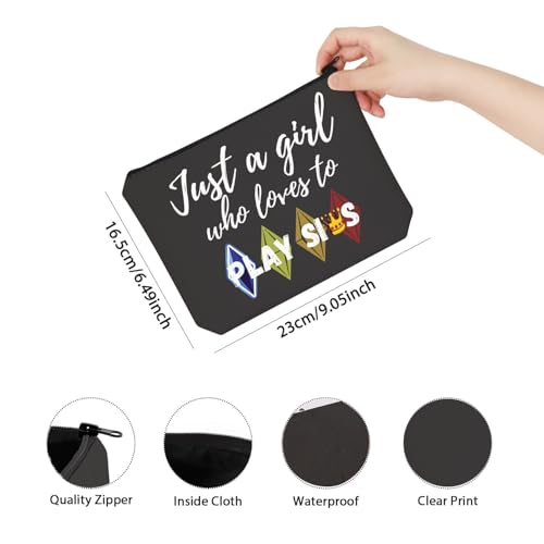 Play Sims Video Game Lover Gift Makeup Bag - Gaming Gift for Girls