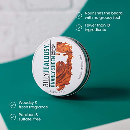 Billy Jealousy Gnarly Sheen Beard Balm - Light Hold, Low Shine, Hydrating Formula