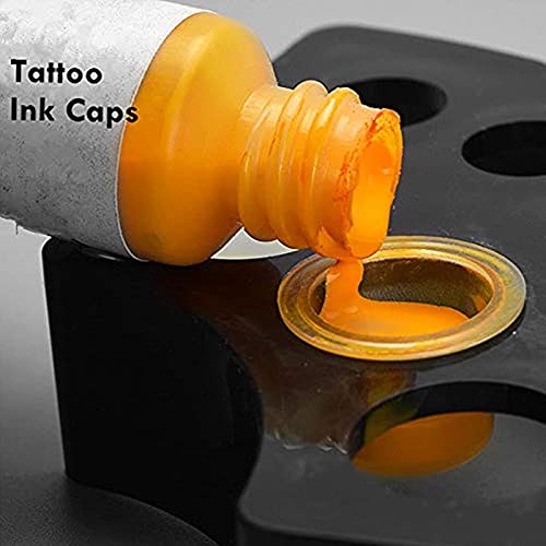 Disposable Tattoo Ink Cups - 300PCS Medium 14mm Plastic Caps