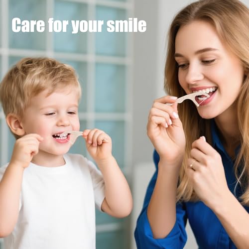 Biodegradable Dental Floss Picks 300 Count - Vegan Plant-Based Eco-Friendly Oral Care for Kids & Adults - Codweny