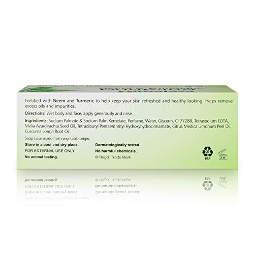 Himalaya Neem & Turmeric Cleansing Bar for Healthy Skin, 4.41 Oz (Pack of 2)
