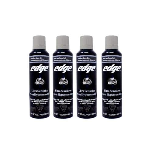 Edge Shave Gel Ultra Sensitive, Fragrance Free 7 oz ( Pack of 4)