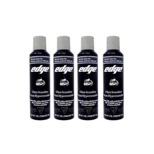 Edge Shave Gel Ultra Sensitive, Fragrance Free 7 oz ( Pack of 4)