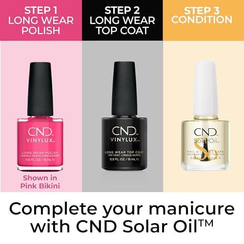 CND Vinylux Negligee Pink Nail Polish - 0.5 Fl Oz, Chip Resistant