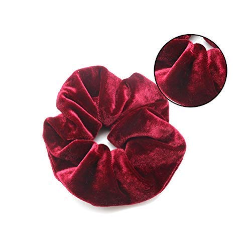 Dofash Velvet Hair Scrunchies - Soft No-Damage Hair Ties, 3 Pack