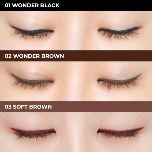 BOM Wonderproof Liquid Eyeliner #02 Wonder Brown - Smudge-Proof Precision Tip