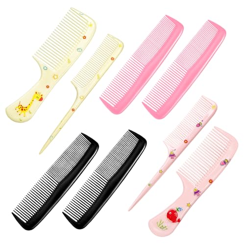 Cute Baby Hair Comb Set - 8-Piece Detangling & Styling Combs