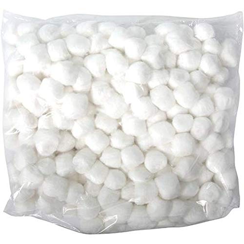 Perfectware 100% Cotton Balls, Medium Size, 500 Count Hypoallergenic Pack
