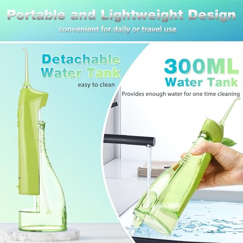 Tovendor Cordless Water Dental Flosser - 300ml Rechargeable Oral Irrigator