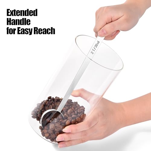 Doosu 6.9in Long Handle Coffee Scoop - Stainless Steel Measuring Spoon