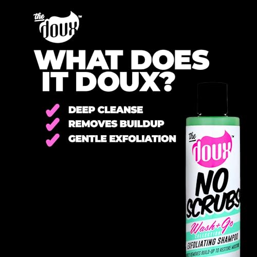 The Doux No-Scrub Exfoliating Clarifying Shampoo - 8 oz for Curly Hair