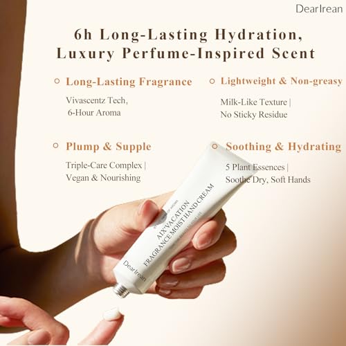 Dear Irean Hand Cream Gift Set for Women - 5PCS Travel Size Moisturizing Lotion
