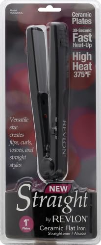 REVLON 1 Inch Ceramic Flat Iron for All Hair Types
