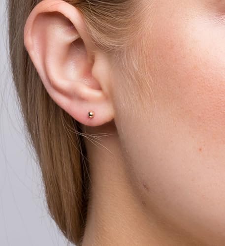QWALIT Gold Ear Piercing Kit A1-Ball Disposable Self-Piercing Earrings for Home Use