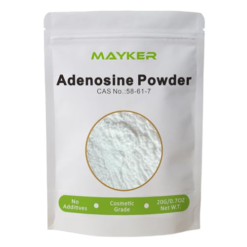 MAYKER Adenosine Powder 0.7oz - High Purity Cosmetic Grade DIY Ingredient