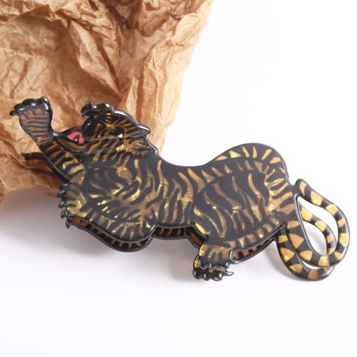 Tiger Claw Clip for Women - Cute Animal Hair Accessory