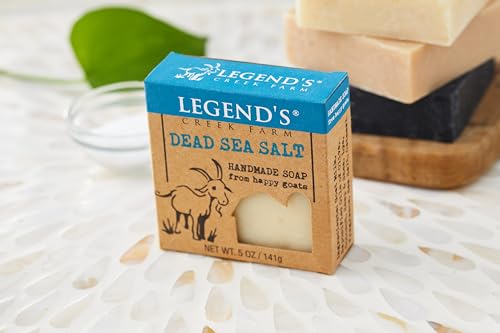 Legend's Creek Goat Milk & Dead Sea Salt Soap Bar - Moisturizing 5 Oz Pack of 2