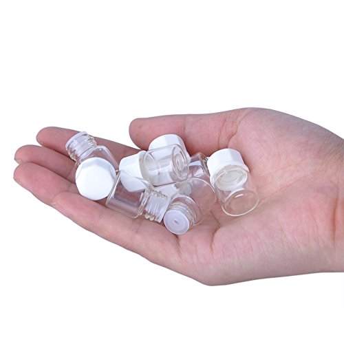 Clear 100pcs 1ml Small Glass Essential Oil Sample Bottles