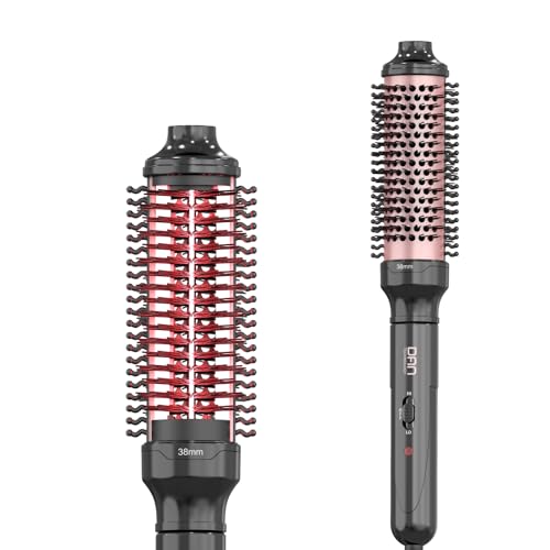 1.5 Inch Black Thermal Brush - Dual Voltage Heated Curling Brush