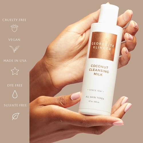 Georgette Klinger Coconut Cleansing Milk - Vegan Makeup Remover, 6.7 oz