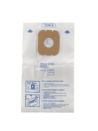 Hoover Type K Vacuum Cleaner Bags for Spirit Canisters - Pack of 3