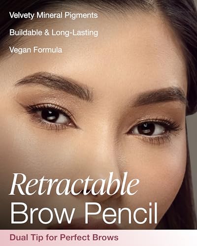Mineral Fusion Retractable Brow Pencil - Medium Brown, Long-Lasting Color