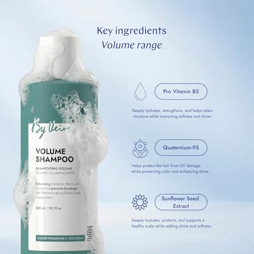 Volume Shampoo 10.1 Fl Oz by Veira – Lifts Roots, Adds Fullness for Fine Hair