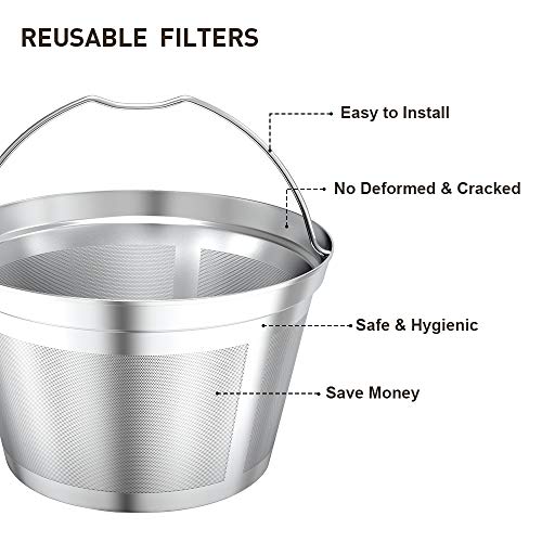 Reusable Stainless Steel Coffee Filter for Mr. Coffee Makers - 4-5 Cup