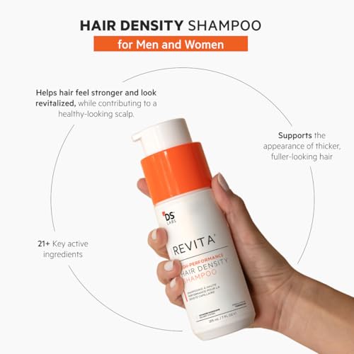 DS Labs For Men & Women Revita Shampoo - Scalp Refreshing Cleanse for Fuller Looking, Volumizing, Lightweight Hydration, Sulfate & Silicone Free, Color Safe, 205 mL