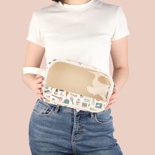 Craft Supplies TM Canvas Makeup Bag - Funny Gift for Crafters & Sewers